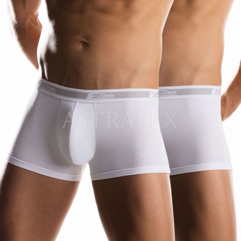 2 pack pnskch boxerek UOMO Bianco krat