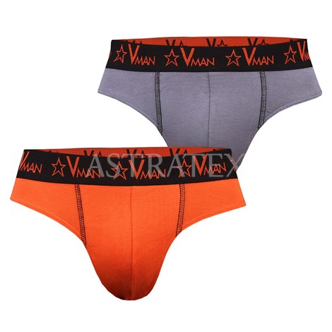 2 pack pnskch slip Vman Grey Orange