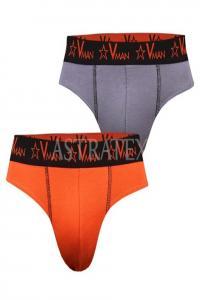 2 pack pnskch slip Vman Grey Orange