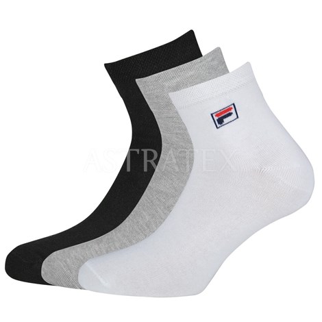 3-pack t barev kotnkovch ponoek FILA