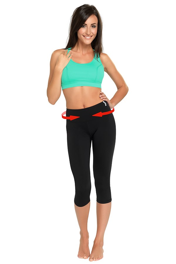 Kalhoty slimming capri