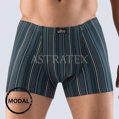 Pnsk boxerky GINO Modal Stripes tmavmodr